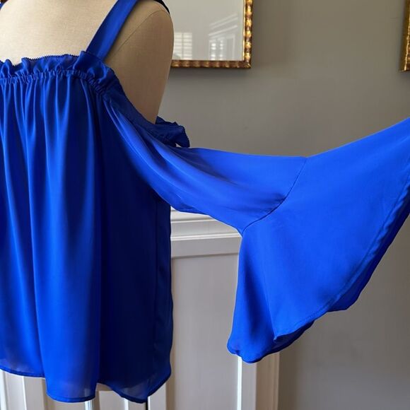 J. Crew Silk Blouse Off Shoulder Sz 12 NWT - Picture 2 of 14